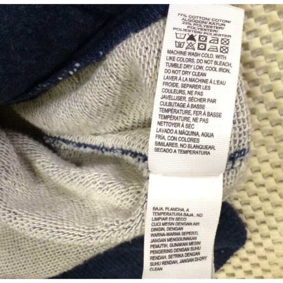 Indian Motorcycle Lucky Brand Retro Mens Full-Zip Jacket L Blue/Red Cotton Blend - Picture 10 of 13